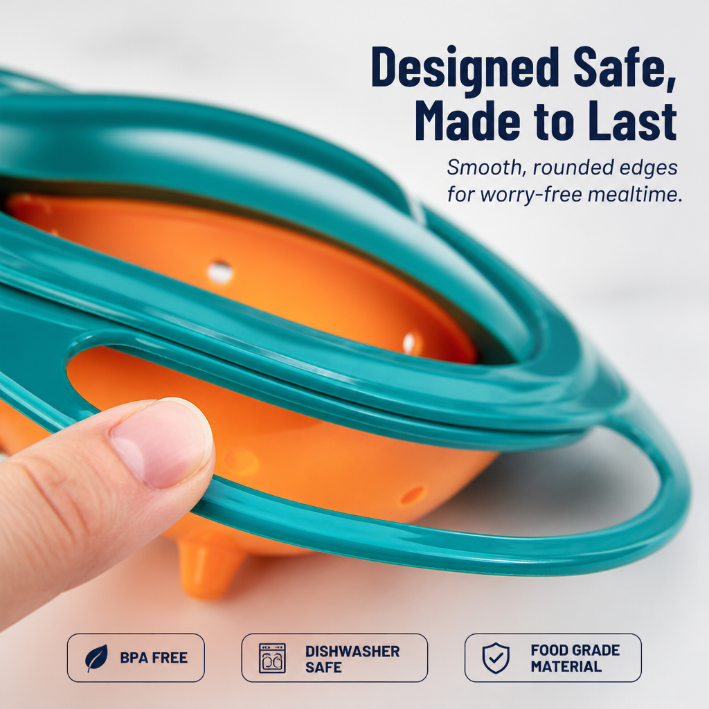TwistSafe™ Bowl — Turn Toddler Chaos into Proud, Spill-Free Confidence