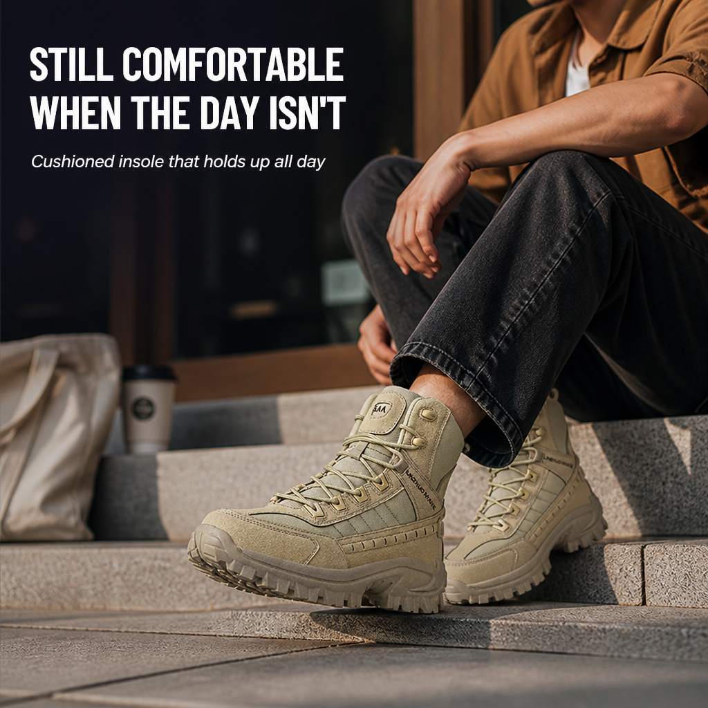IronDash™ Tactical Boots — Command Every Terrain with Dry, Steady Confidence