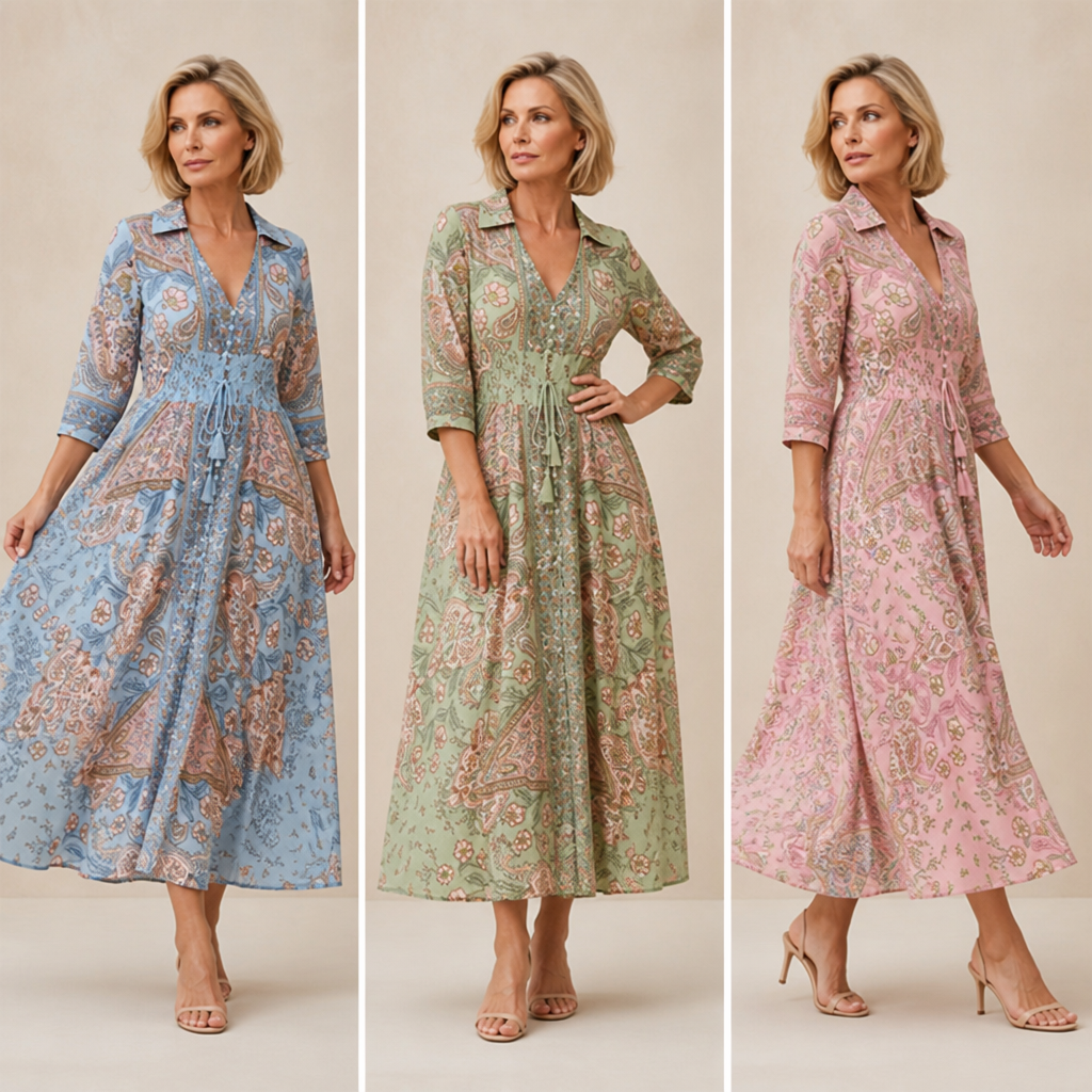 BlossomAura™ Floral Long Dress — Glide Through Life Radiating Effortless Confidence and Timeless Beauty