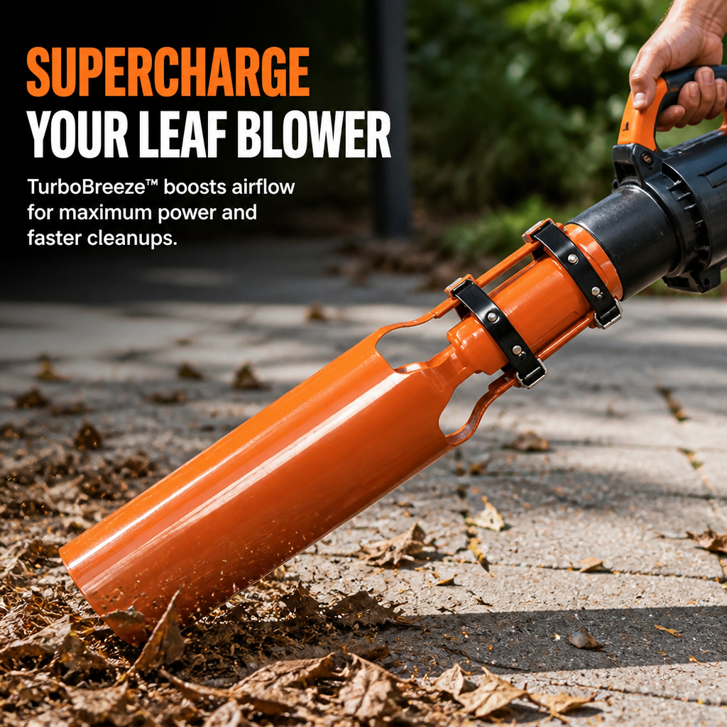TurboBreeze™ — Turn Your Leaf Blower Into a Powerhouse That Wipes Out Yard Work Instantly