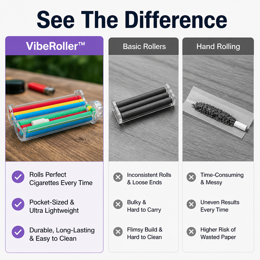 VibeRoller™ — Effortless Perfect Rolls That Make Every Smoke Unforgettable