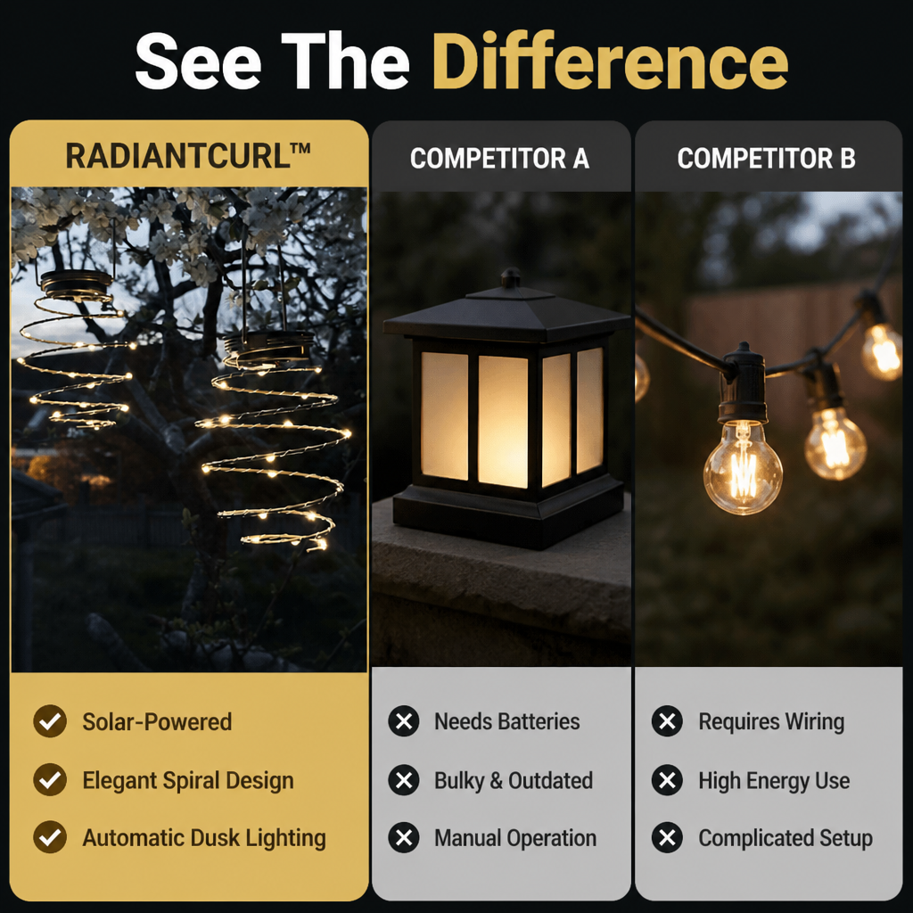 RadiantCurl™ — Transform Any Outdoor Space into a Warm, Wire-Free Glow of Cozy Elegance
