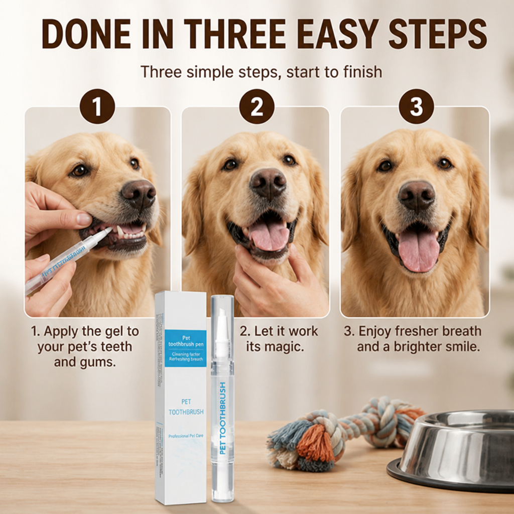 FloraFresh™ Pet Smile Pen — Effortless Daily Care for a Bright, Happy Pet Smile