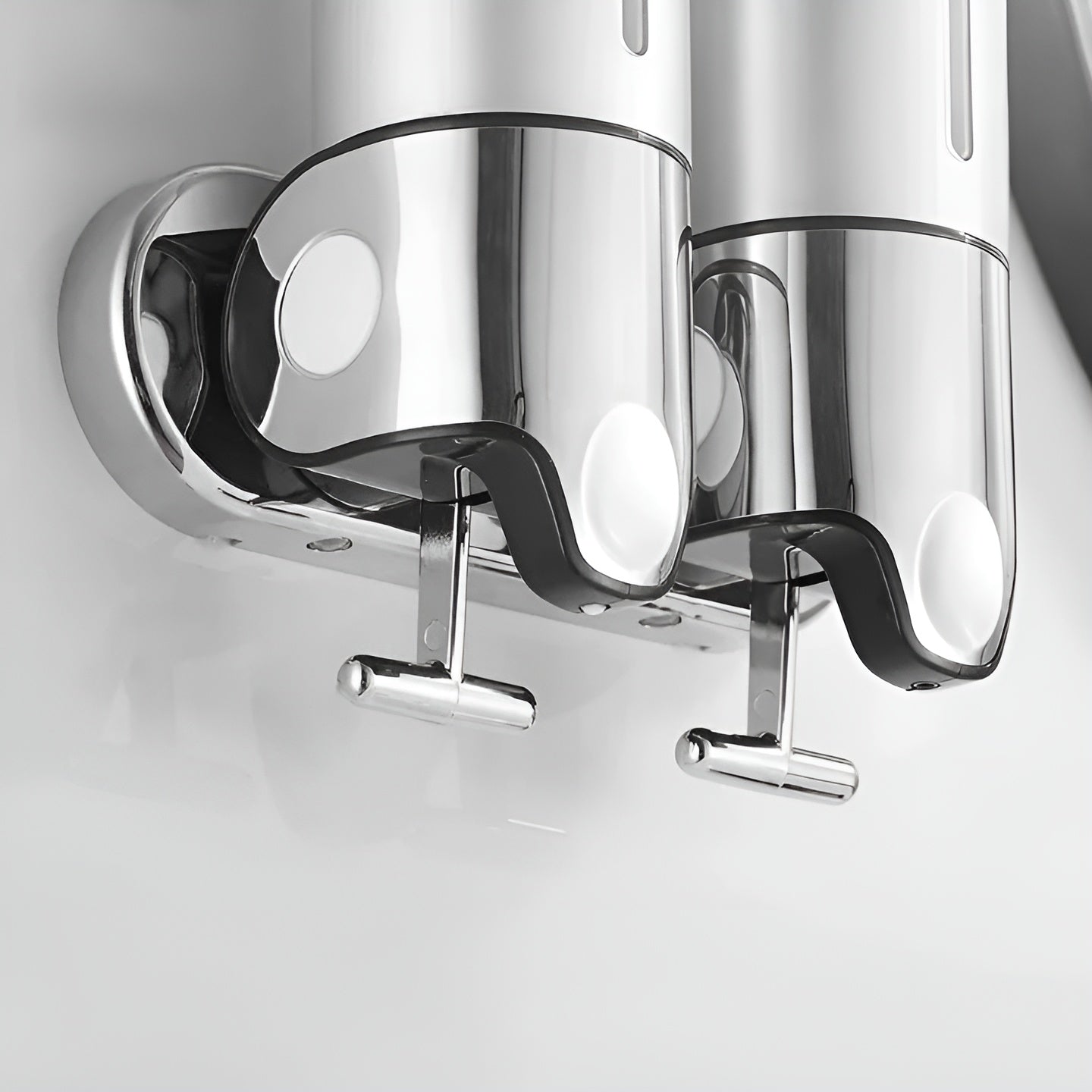 Elegant Wall-Mounted Soap Dispenser for a Chic Bathroom