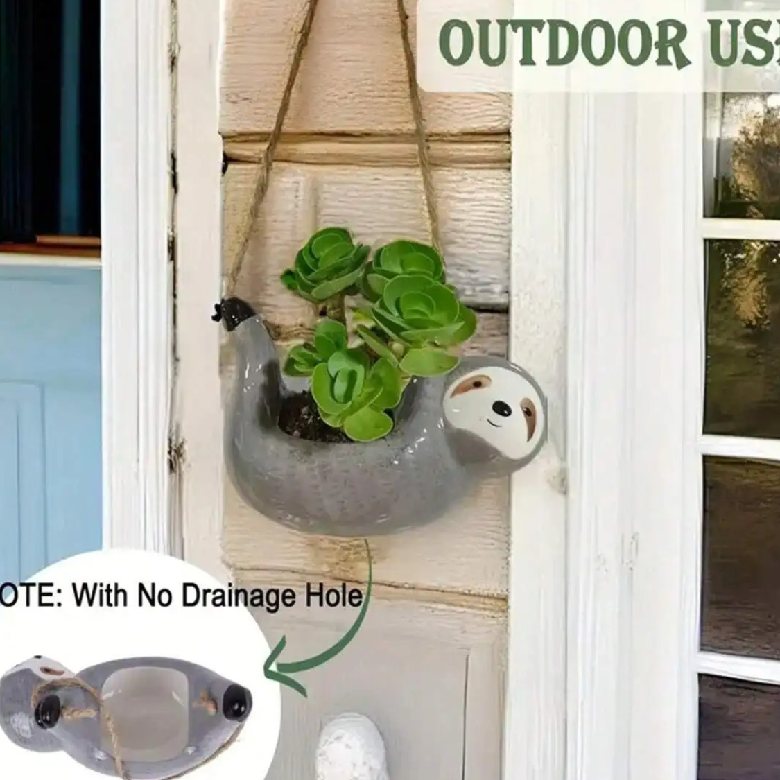 Ceramic Succulent Planter for Hanging Display