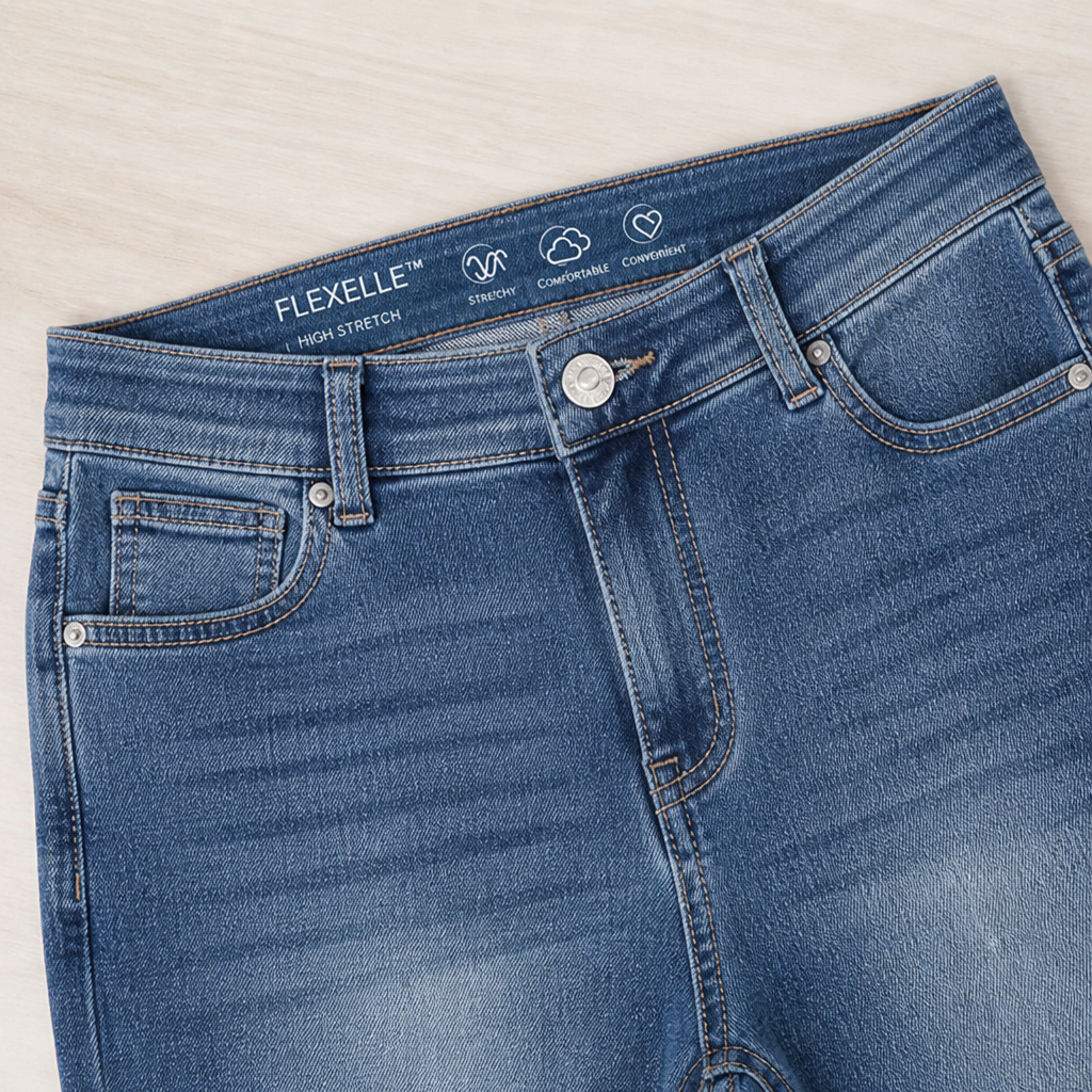 Flexelle™ – High-Stretch Flare Jeans with All-Day Comfort Fit