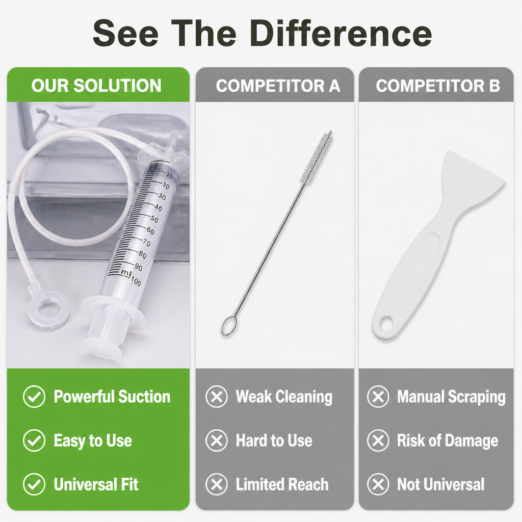 DrainEase™ — End Fridge Leaks and Stale Smells for Good