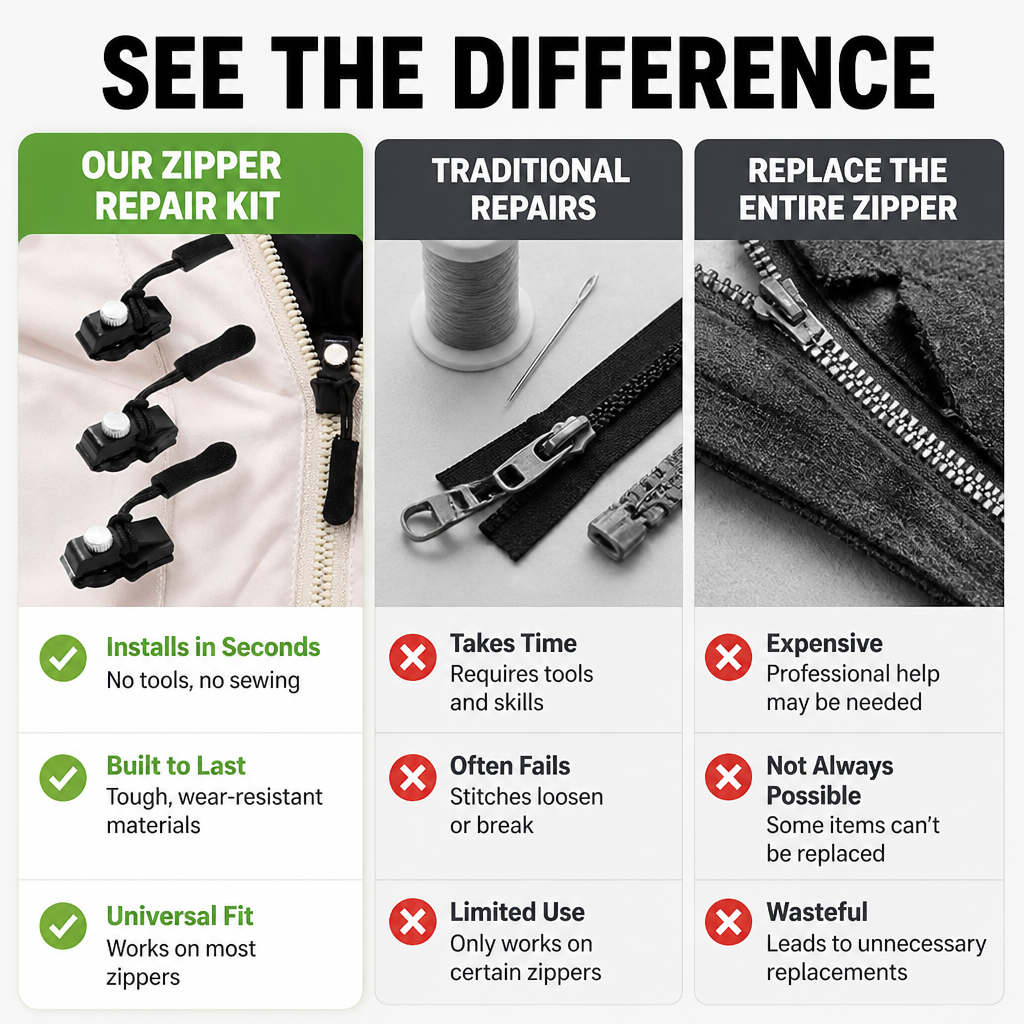 ZipMasterPro™ — Snap On Freedom and Never Fight a Jam Again