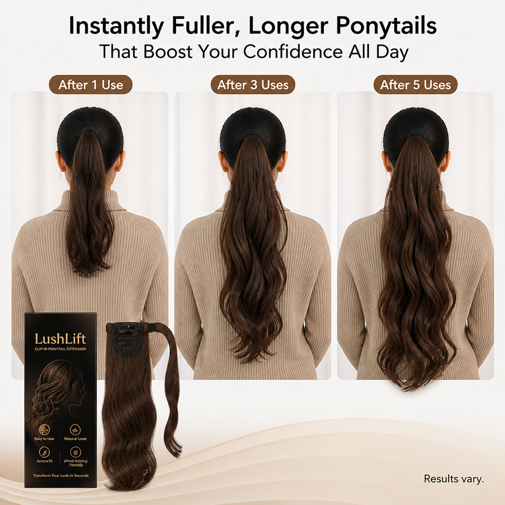 LushLift™ — Instantly Fuller, Longer Ponytails That Boost Your Confidence All Day