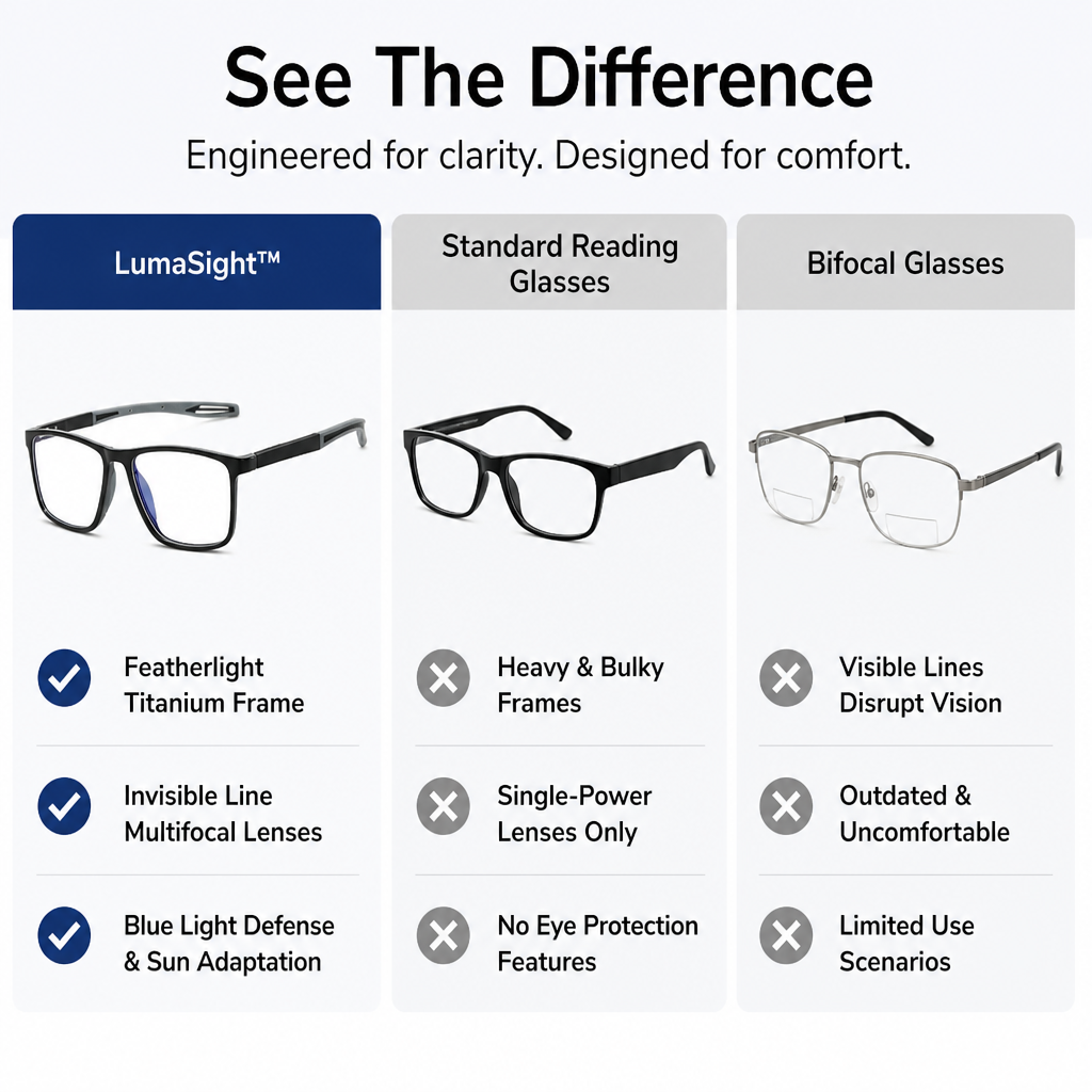 LumaSight™ — Experience Effortless Focus and Featherlight All-Day Comfort
