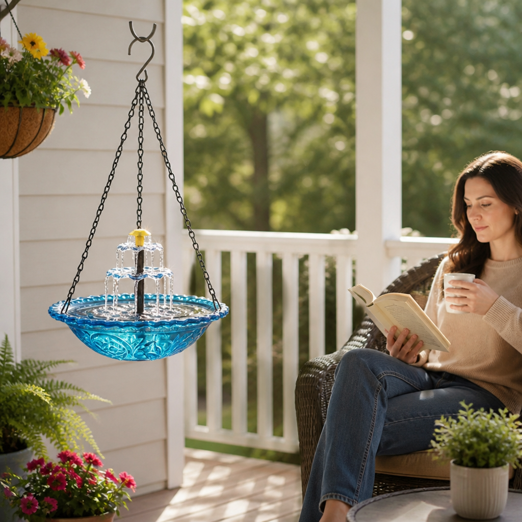 SunStream™ — Transform Your Garden into a Soothing Sanctuary of Sunlit Water and Wildlife