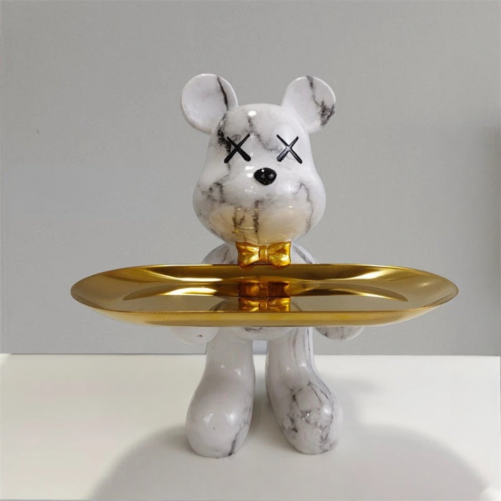 Charming Bear Figurine with Secret Storage for Essentials
