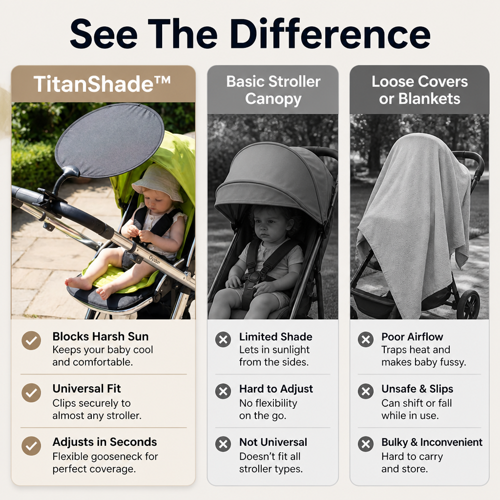 TitanShade™ — Instantly Create a Cool, Calm Haven Your Baby Will Love