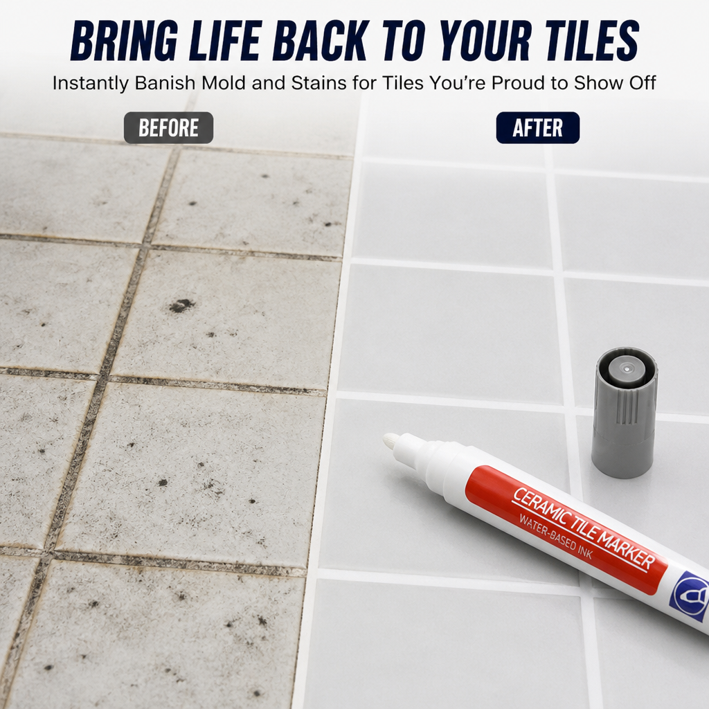 MiraSeal™ Grout Reviver — Instantly Banish Mold and Stains for Tiles You’re Proud to Show Off
