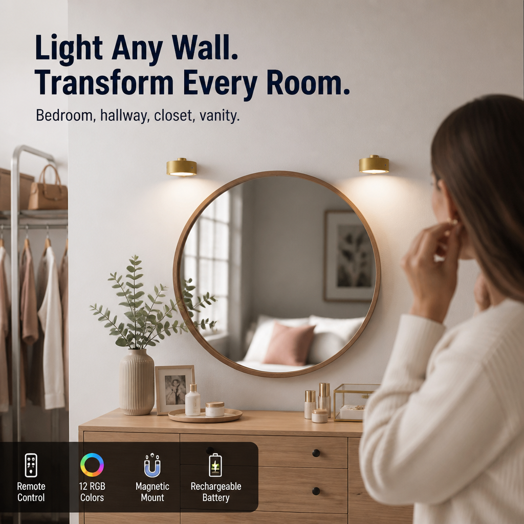 RadiAura™ — Instantly Ignite Your Walls with Dazzling, Effortless Glow