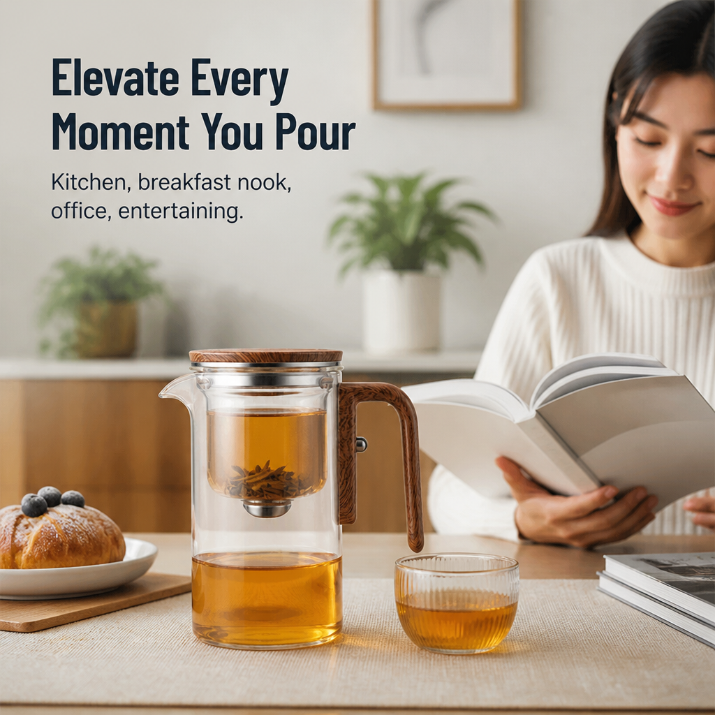 SereniSip™ — Experience Effortless Elegance and Pure Calm in Every Pour