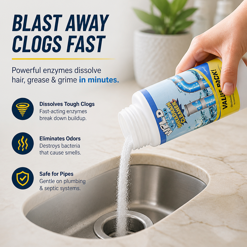 SwiftClear™ — Blast Away Clogs Fast and Enjoy a Fresh, Stress-Free Home