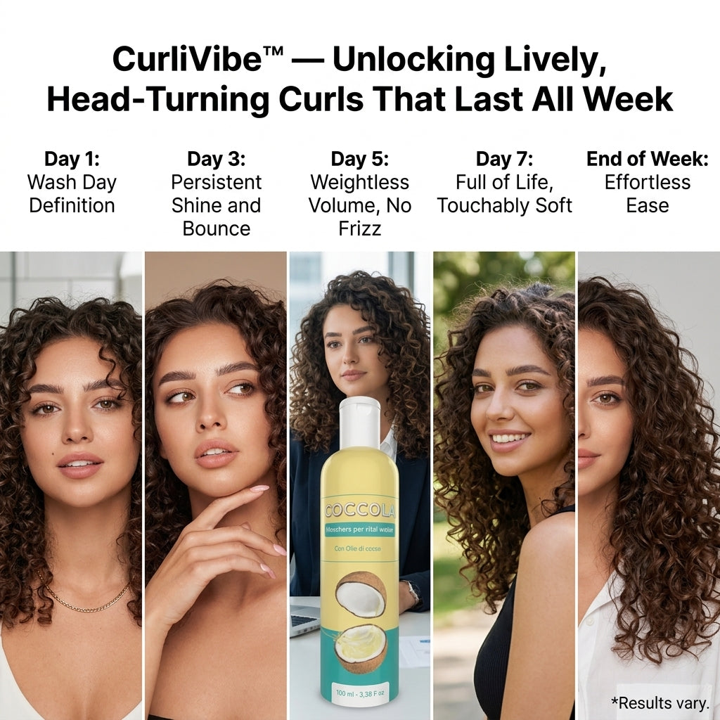 CurliVibe™ — Unlock Lively, Head-Turning Curls That Last All Week