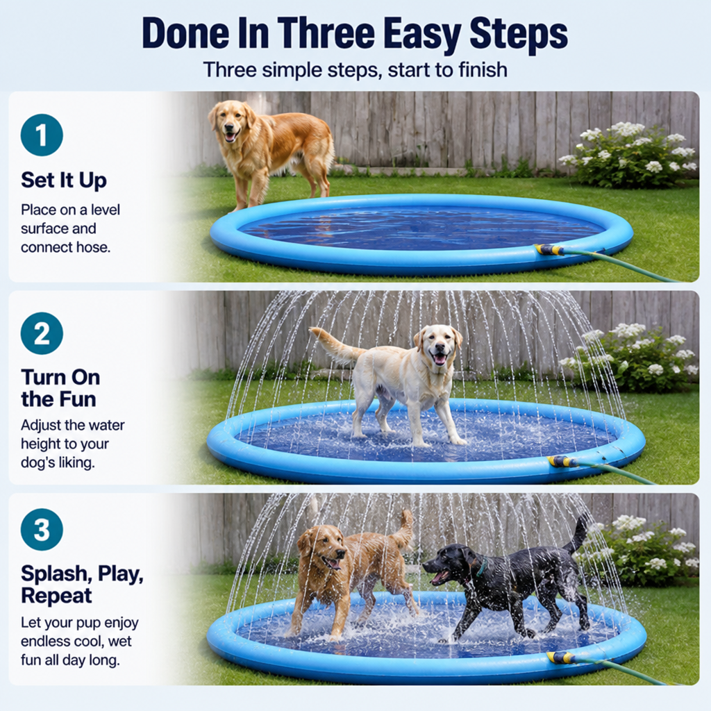 AquaTail™ Splash Mat — Unleash Endless Cool, Tough Fun for Your Dog’s Best Summer Ever
