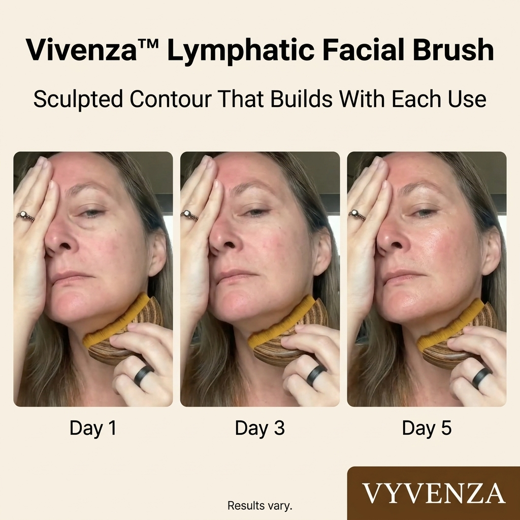 Vivenza™ Lymphatic Facial Brush — Reveal Your Skin’s Freshest, Most Radiant Glow Every Day