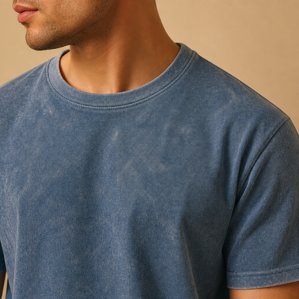 ViraLuxe™ – Vintage Mineral Wash Oversized Tee & Drawstring Shorts Set