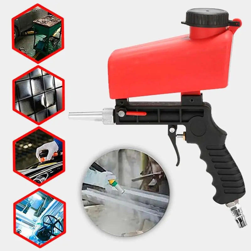 Versatile Sandblasting Tool for Smooth Finishes