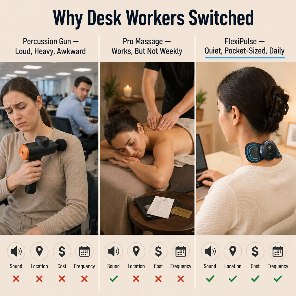 FlexiPulse™ Portable Massager — Dissolve Muscle Stress Anytime for Instant Calm & Vitality