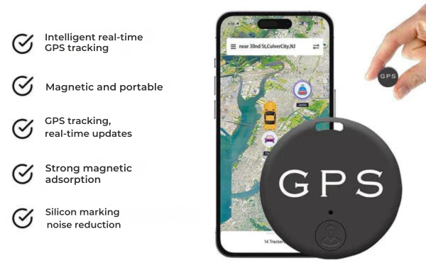 GPS Locator | Magnetic Attachment | Real-Time Tracking Via App | SafeTrack