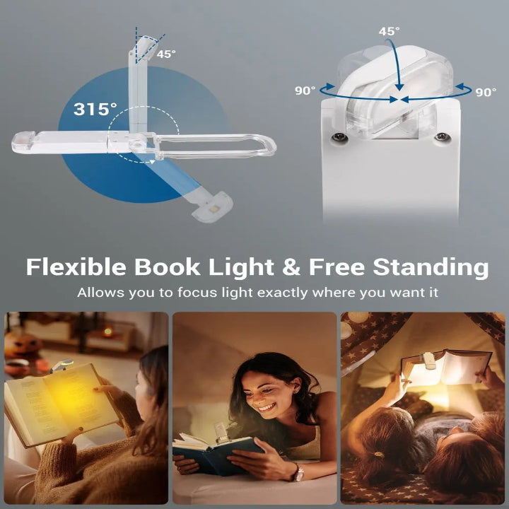 USB Rechargeable Reading Light — Perfect for Late-Night Reading Without Disruption