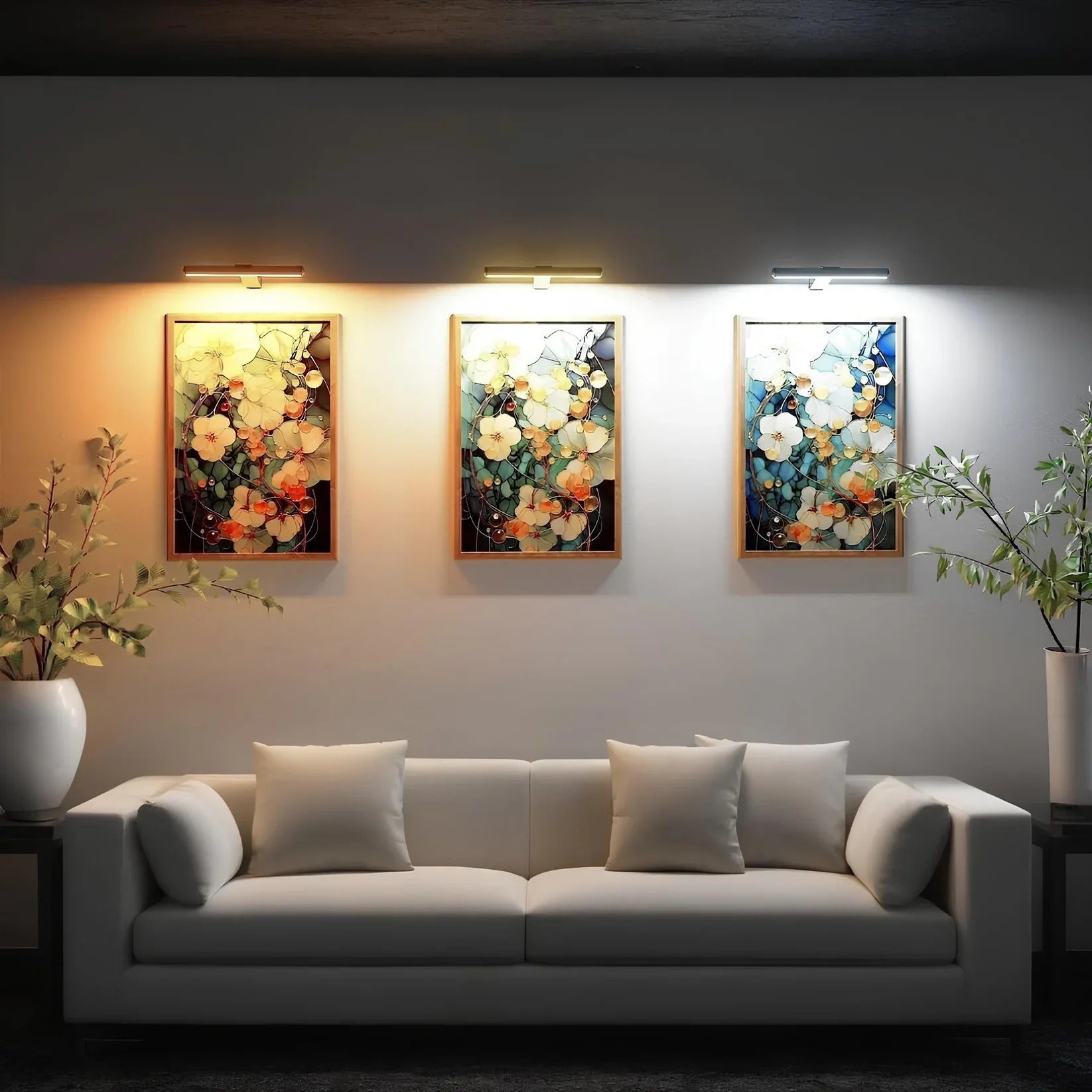 Wireless LED Art Light – Wall Lamp with Adjustable Display Illumination