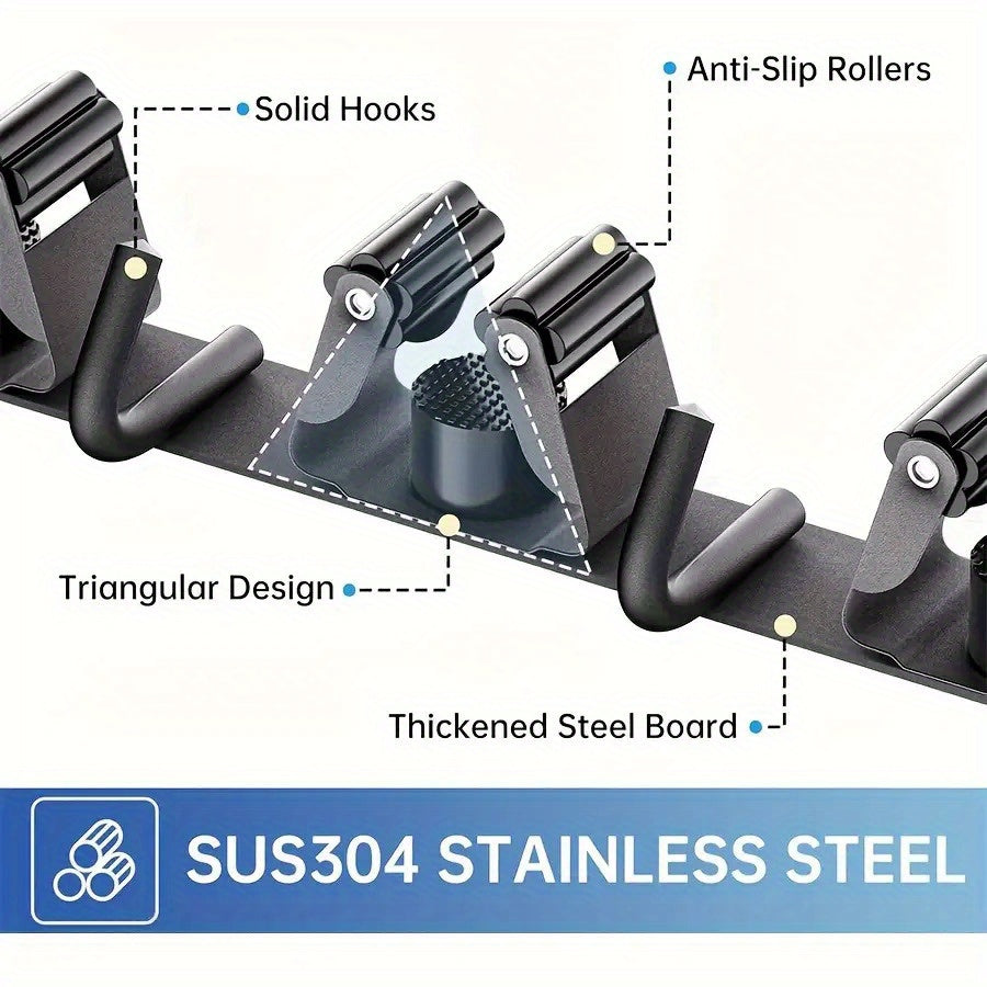 Space-Saving Steel Wall Shelf for Garage and Outdoor Storage