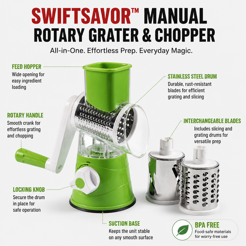 SwiftSavor™ — Turn Meal Prep into Effortless Kitchen Magic