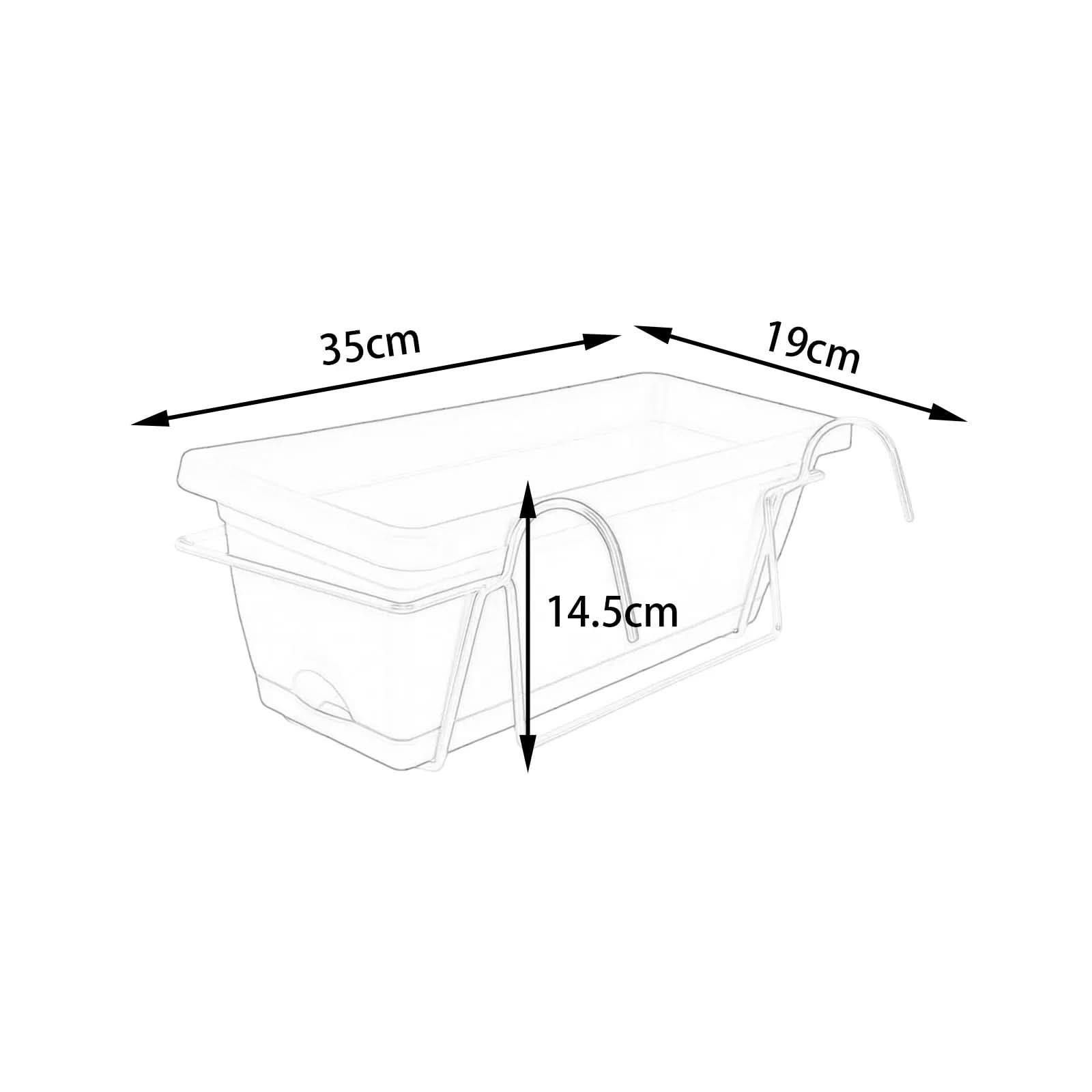 Balcony Planter Box for Garden Fencing