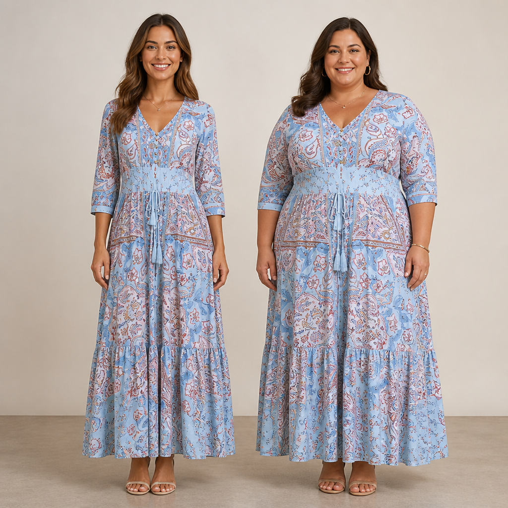 BlossomAura™ Floral Long Dress — Glide Through Life Radiating Effortless Confidence and Timeless Beauty