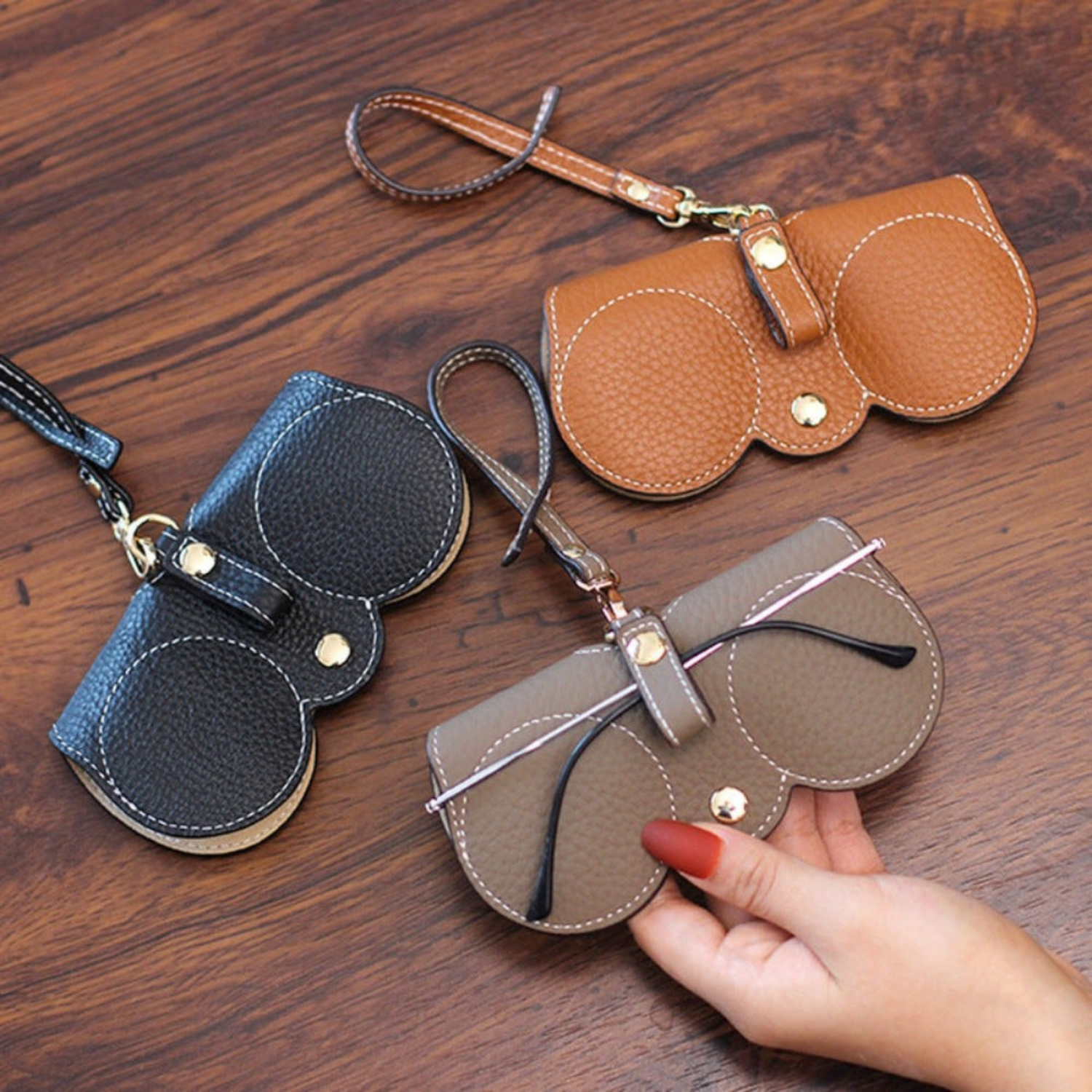 SlendaRico™ Slim Leather Glasses Case — Ultimate Featherlight Protection That Moves with You