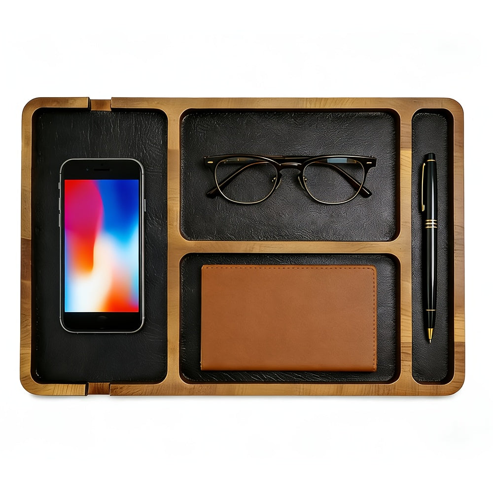 NaturalWood Desk Organizer – Elevate Your Workspace