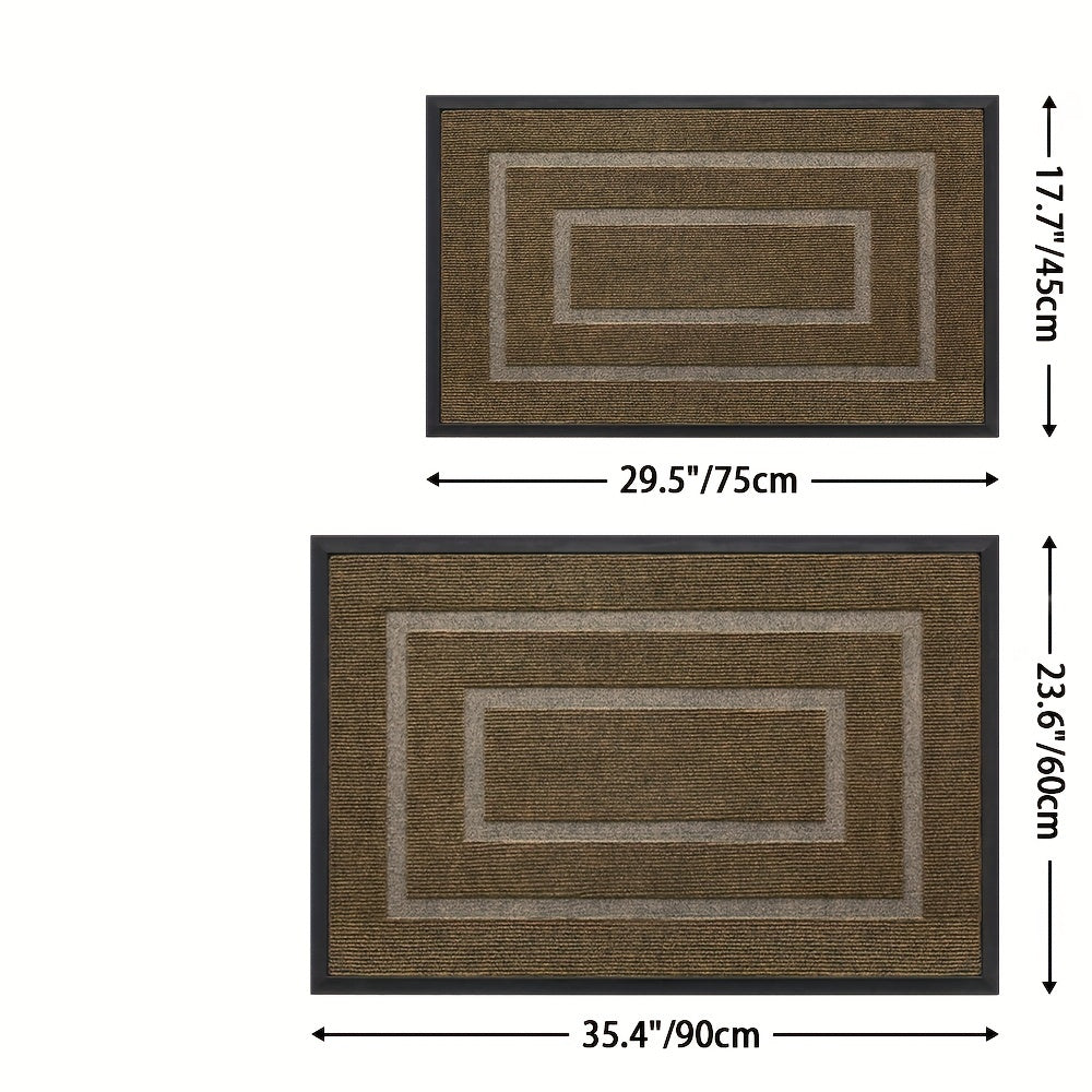 Stylish and Sturdy Welcome Mat for Holiday Entrances