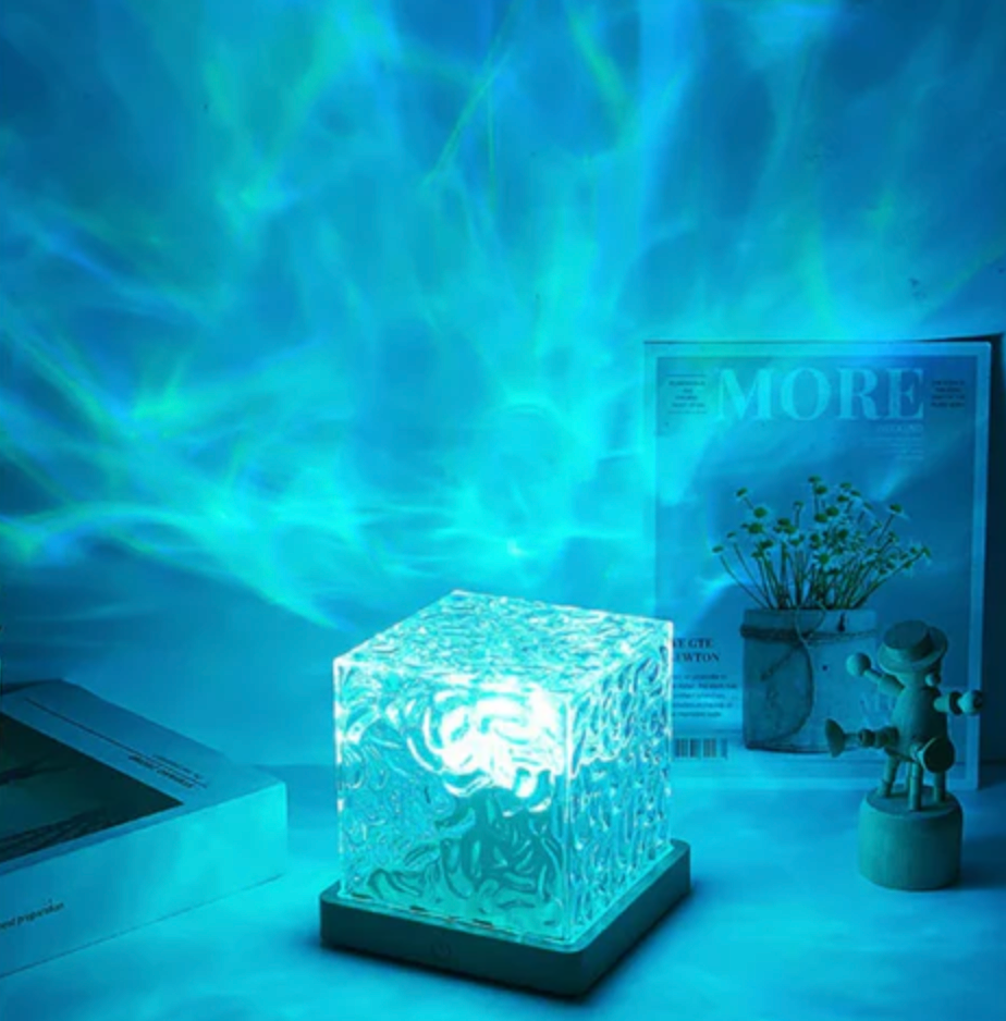 Wireless USB Relaxation Table Lamp Magic Wave Lamp – 16 radiant colors with remote control