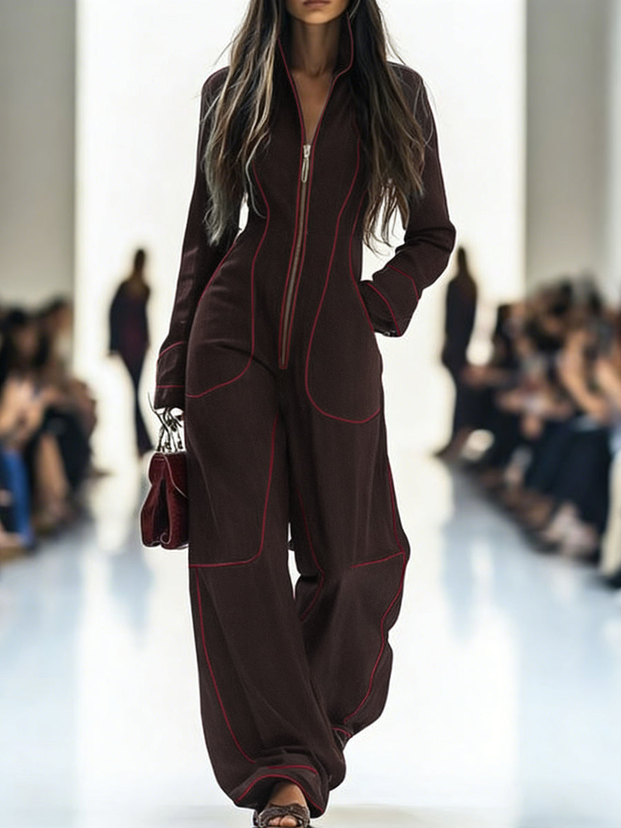 VelaVibe™ Wide-Leg Denim Jumpsuit — Feel unstoppable in effortless style that moves with every curve