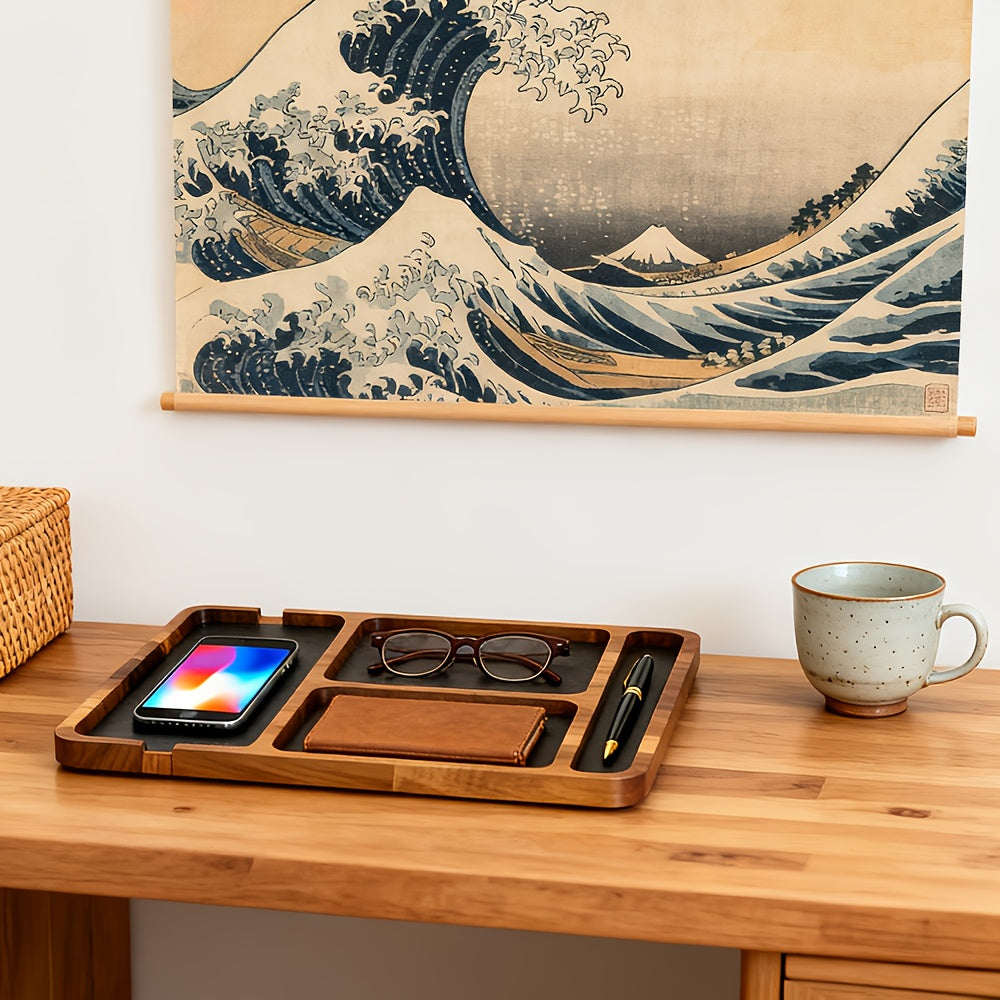 NaturalWood Desk Organizer – Elevate Your Workspace