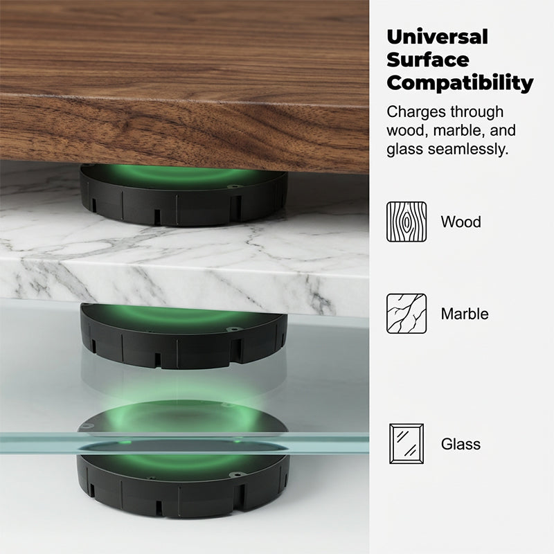 Charging Hub for Under-Desk Setup | Hidden Installation | Drills into Wood and Stone | HiddenVolt