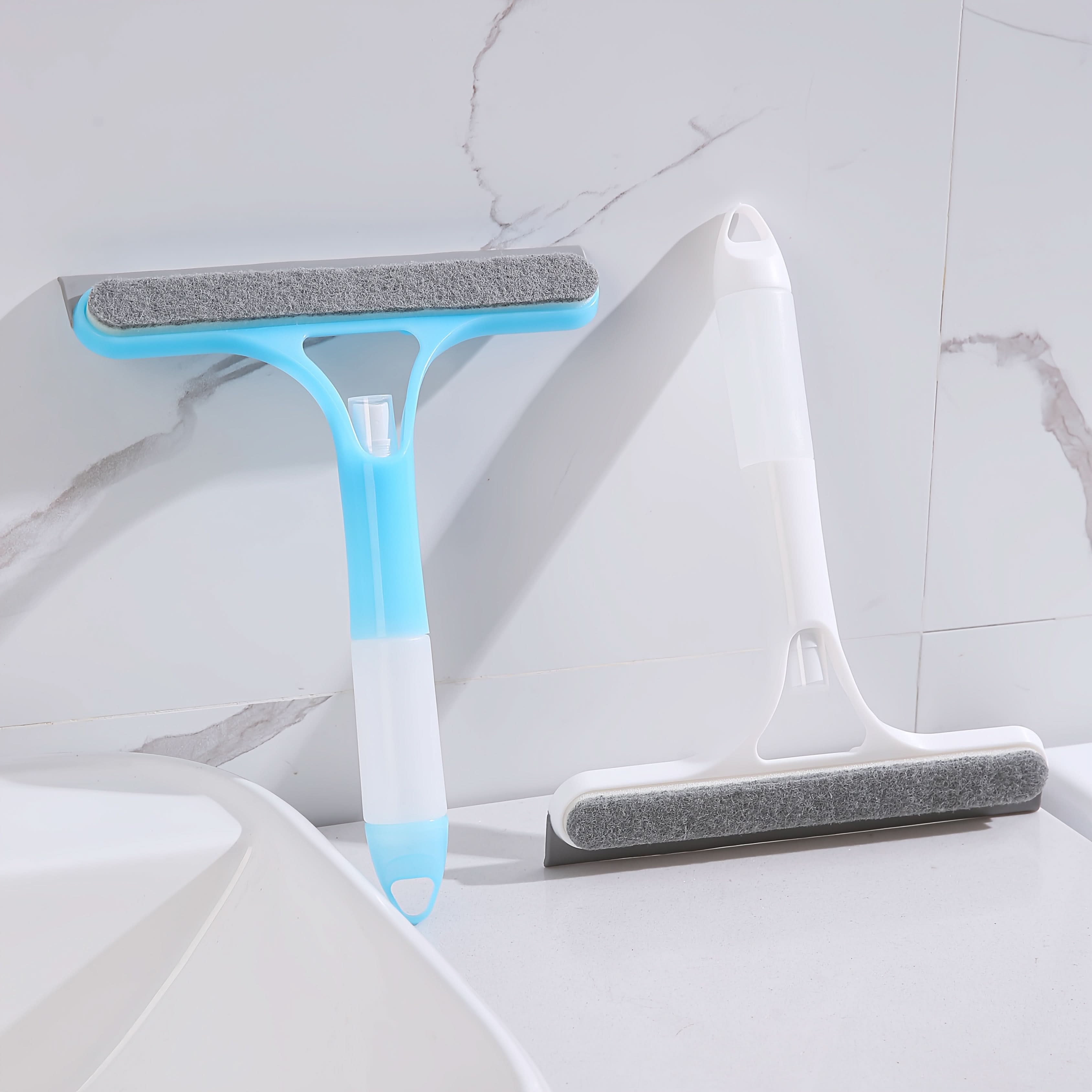 3-in-1 Scraper for Windows and Mirrors with Detachable Microfiber Cloth