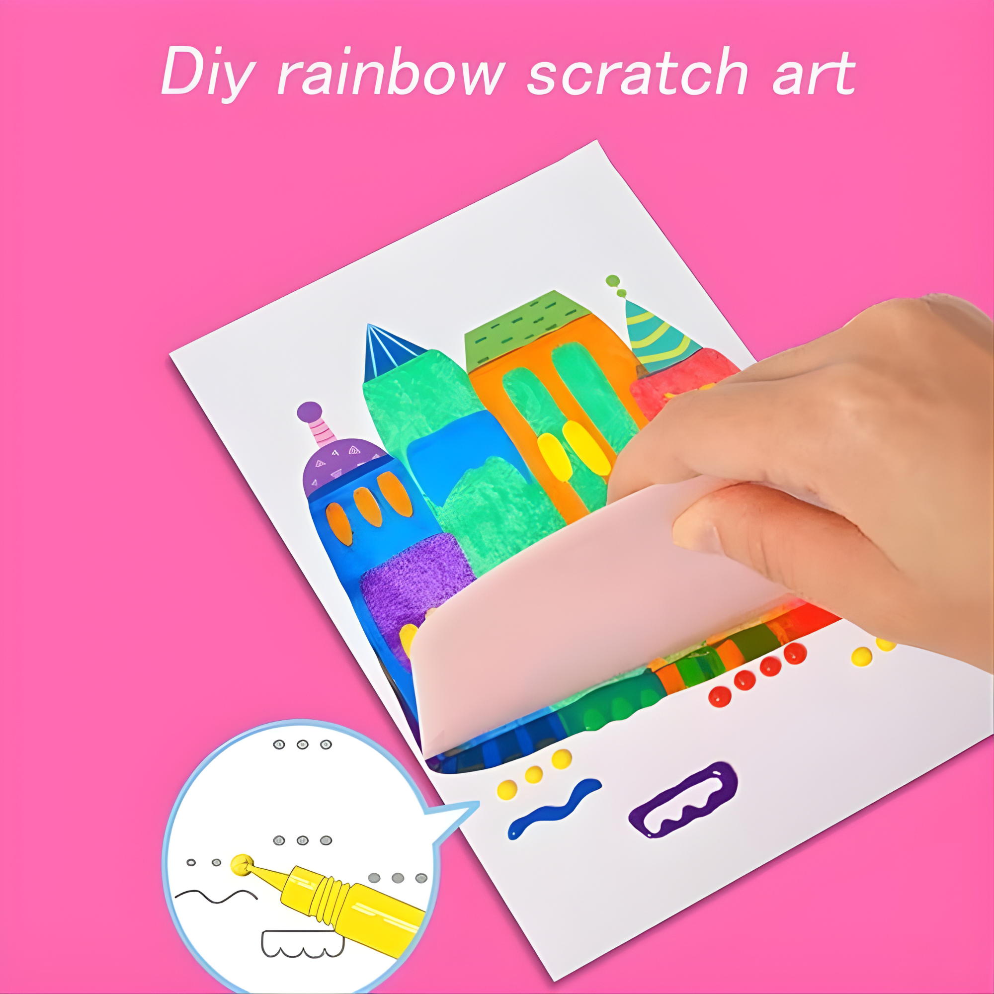 VividSwirl™ Scratch Art Kit — Ignite Your Child’s Pride with Mess-Free Rainbow Magic