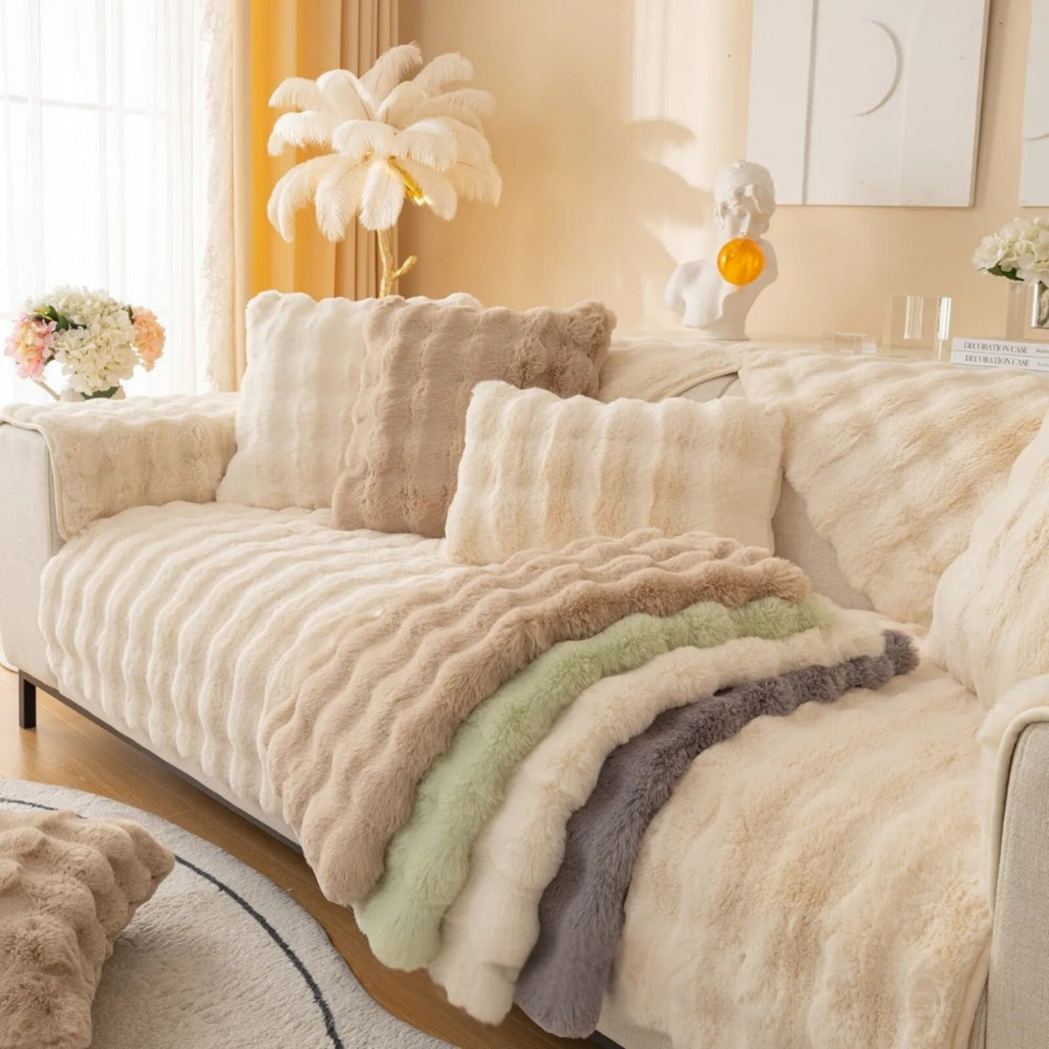 CuddleGuard™ — Wrap Your Sofa in Unshakable Cozy Armor Against Claws and Spills