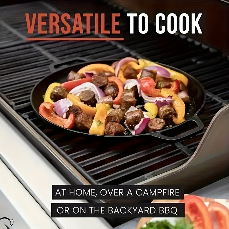 Versatile Cast Iron Griddle for Perfectly Even Cooking