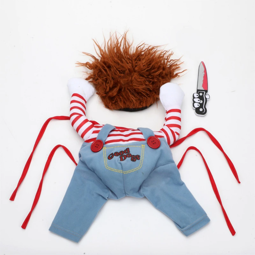 Halloween Costume for Your Dog - Chucky Dog 50% Off