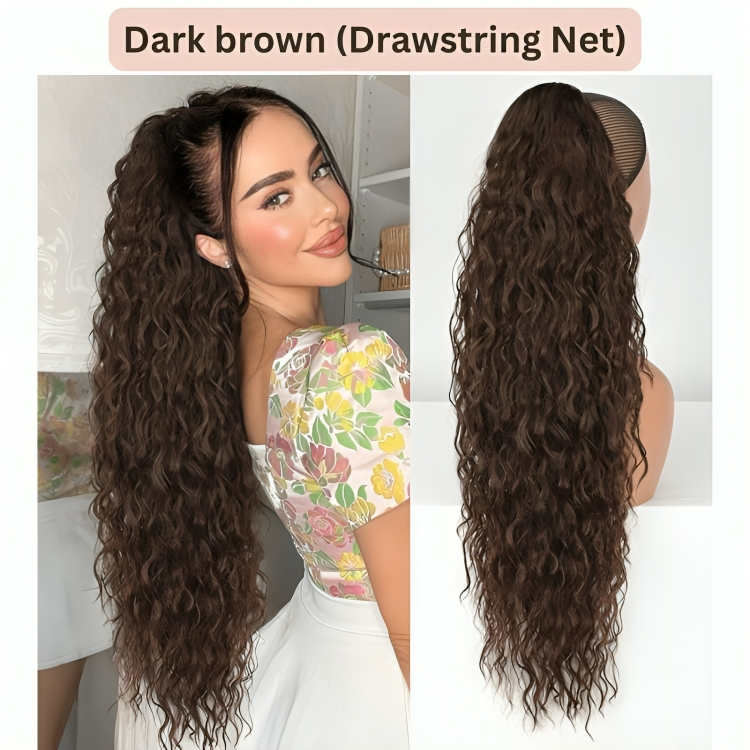 Temporary 50% Discount | Curly Hair Extensions with Ponytail Clips