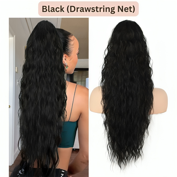 Temporary 50% Discount | Curly Hair Extensions with Ponytail Clips