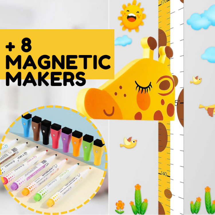 Magnetic Giraffe Height Chart for Kids - 50% Discount Temporary