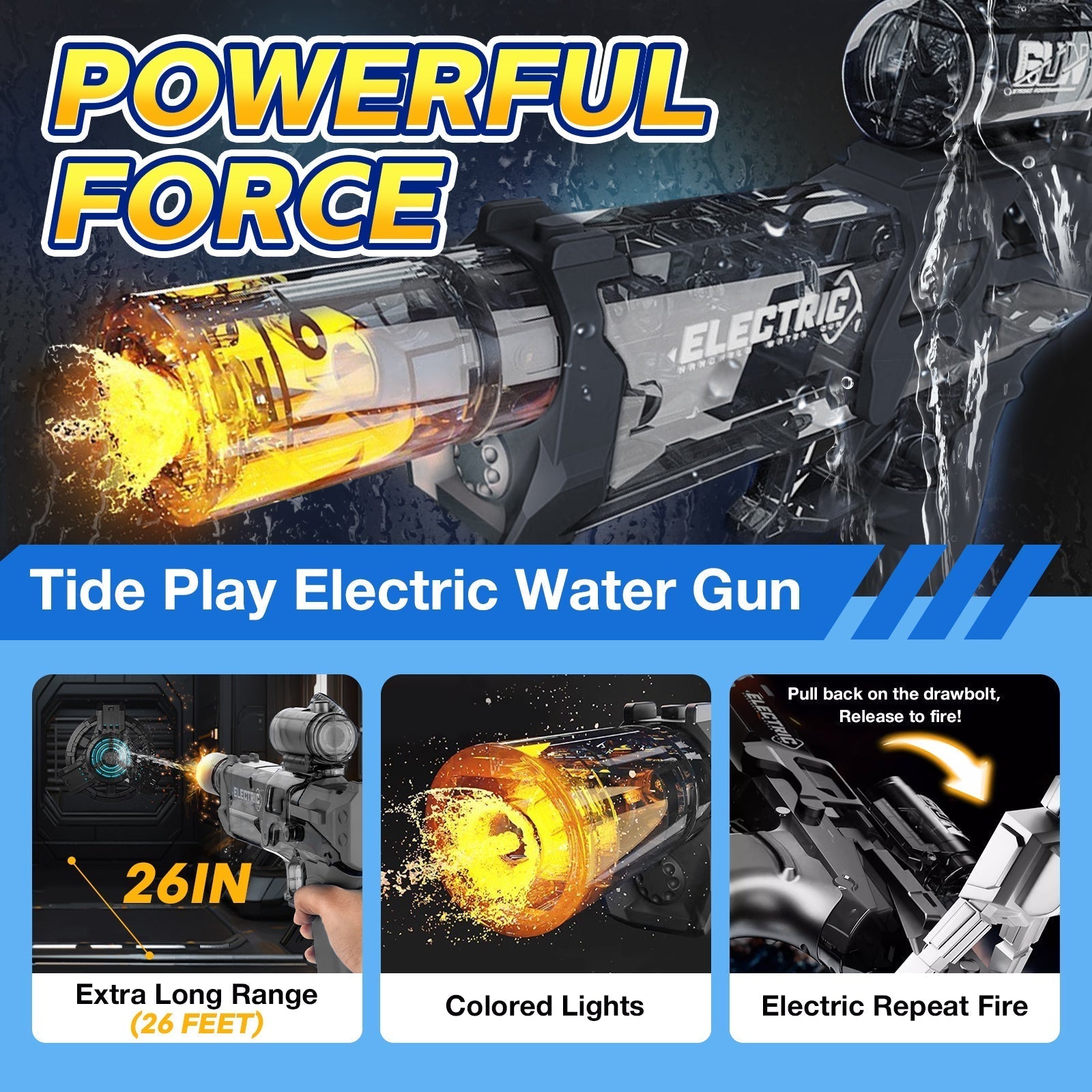 50% Off Temporary | Hydro Water Blaster Designed for Outdoor Battles!